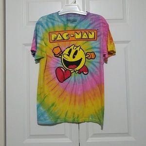 Pac man tie dye tee shirt
